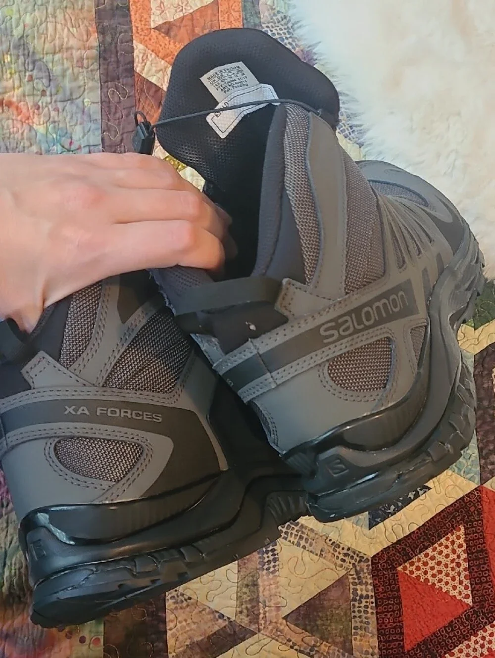 Salomon X Force Mid Gore Tech Tactical Men's Gray Mid-Top Hiking Boots 14.5